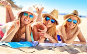 20 Year olds Laying on a Beach in Los Angeles