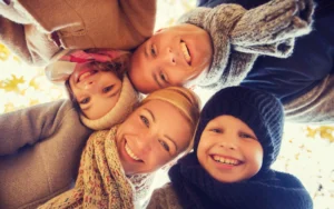 A Happy Family who Followed Tips for Moving with Young Children