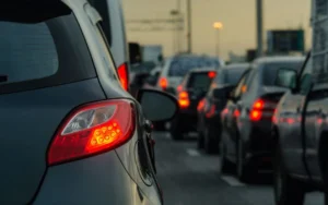Busy LA Traffic During Tourist Season