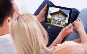 Happy Couple House Hunting Before Their Move With Attention to Detail Moving
