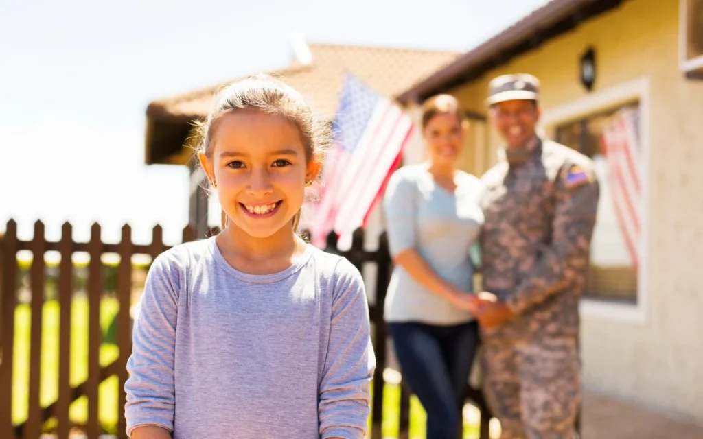 Happy Veteran Family at their New Home