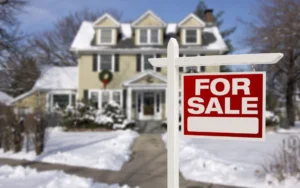 House For Sale in Winter Before Moving