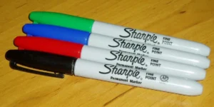 Sharpies Markers Ready to Label Boxes Before a Move